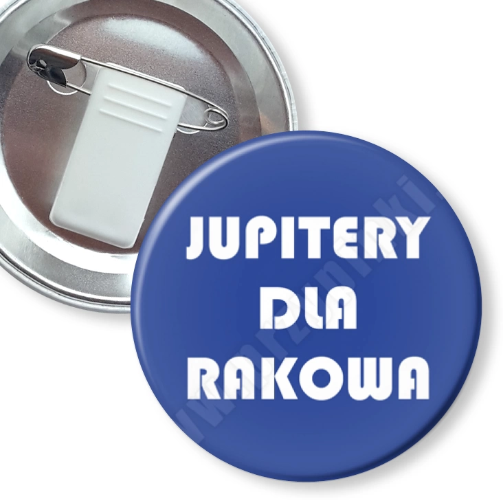 przypinka z żabką i agrafką Jupitery