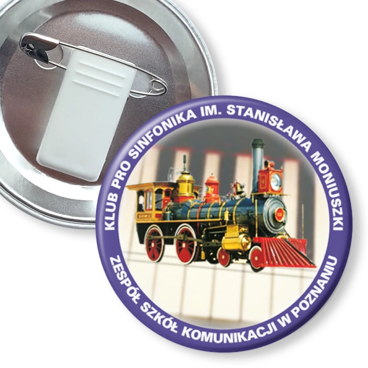 przypinka z żabką i agrafką Klub Pro Sinfonika