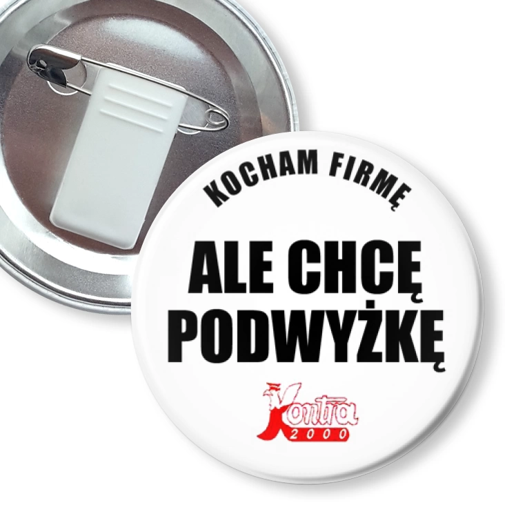 przypinka z żabką i agrafką Kontra 2000