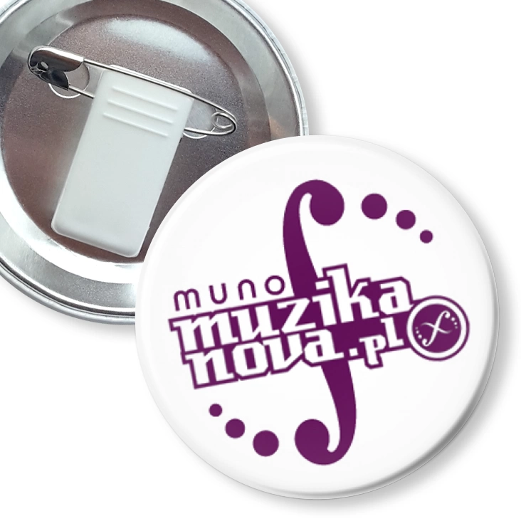 przypinka z żabką i agrafką Muno Muzikanova.pl