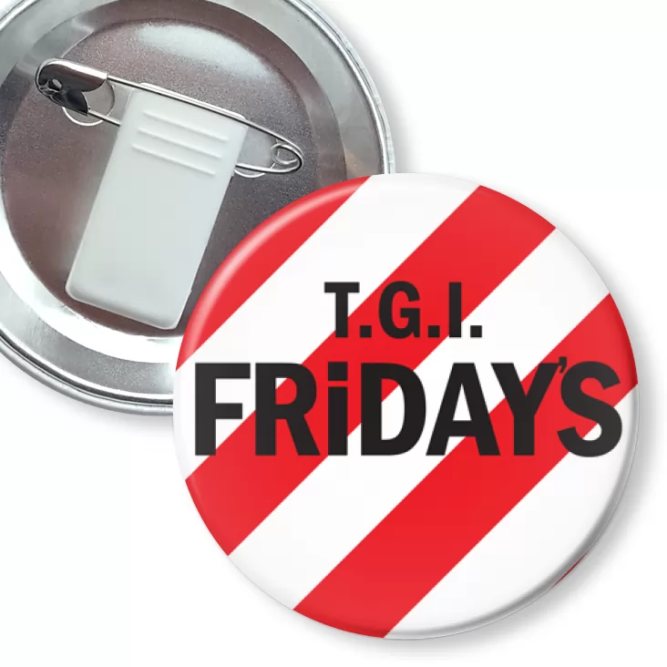 przypinka z żabką i agrafką Friday