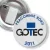 Przypinka z żabką i agrafką Gotec - Pracownik Roku 2011