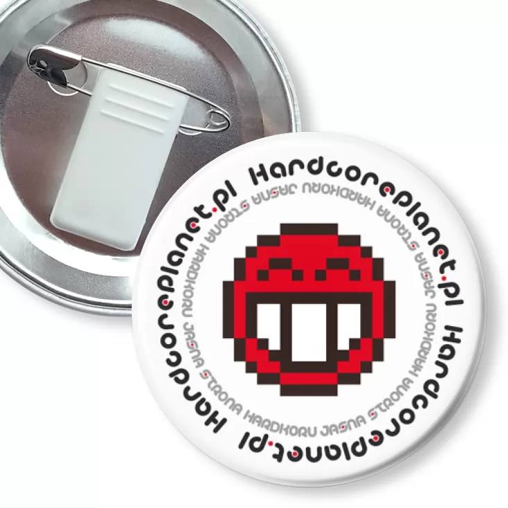 przypinka z żabką i agrafką Hardcor Planet