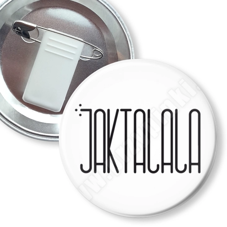 przypinka z żabką i agrafką Jaktalala