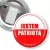 Przypinka z żabką i agrafką Jestem Patriotą