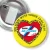 Przypinka z żabką i agrafką WOŚP 2010 BMW