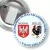 Przypinka z żabką i agrafką ZUSAMMEN IN DAS XXI JAHRUNDERT 