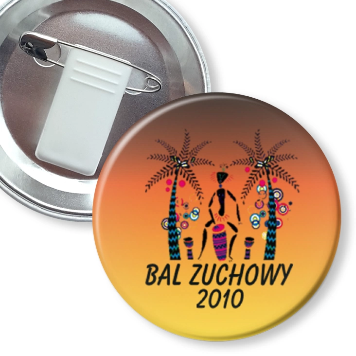 przypinka z żabką i agrafką Bal zuchowy 2010