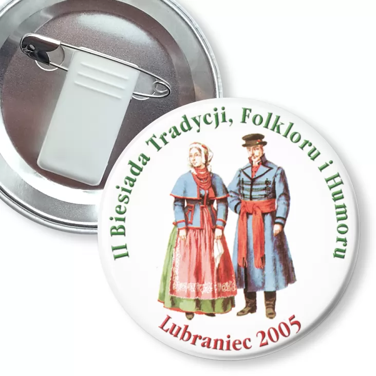 przypinka z żabką i agrafką II Biesiada Tradycji, Folkloru i Humoru