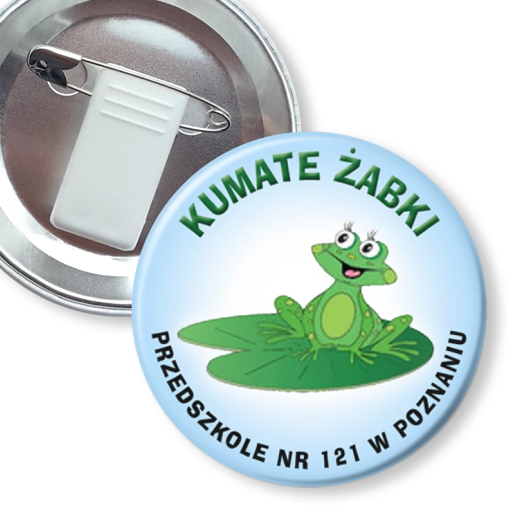 przypinka z żabką i agrafką Kumate Żabki