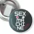 Przypinka z żabką i agrafką Sex Machine