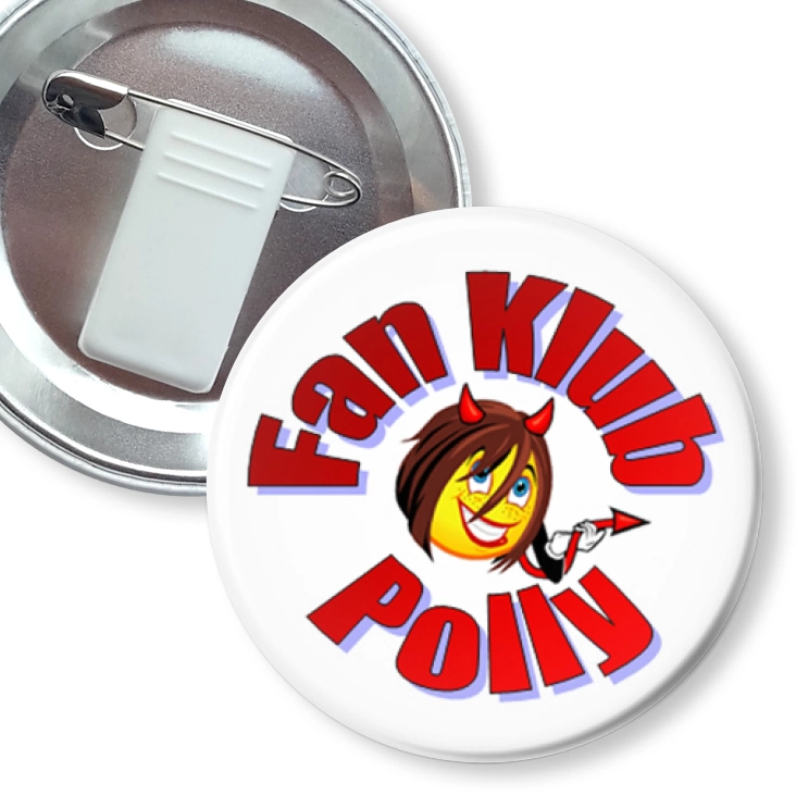 przypinka z żabką i agrafką Fun Club Polly