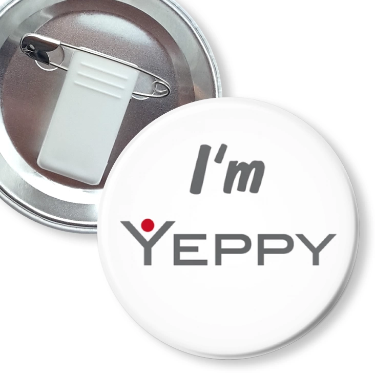 przypinka z żabką i agrafką I`m Yeppy