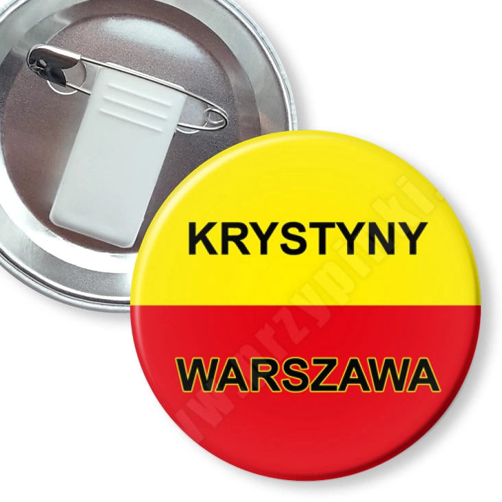 przypinka z żabką i agrafką Krystyny