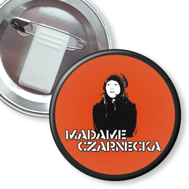 przypinka z żabką i agrafką Madame Czarnecka
