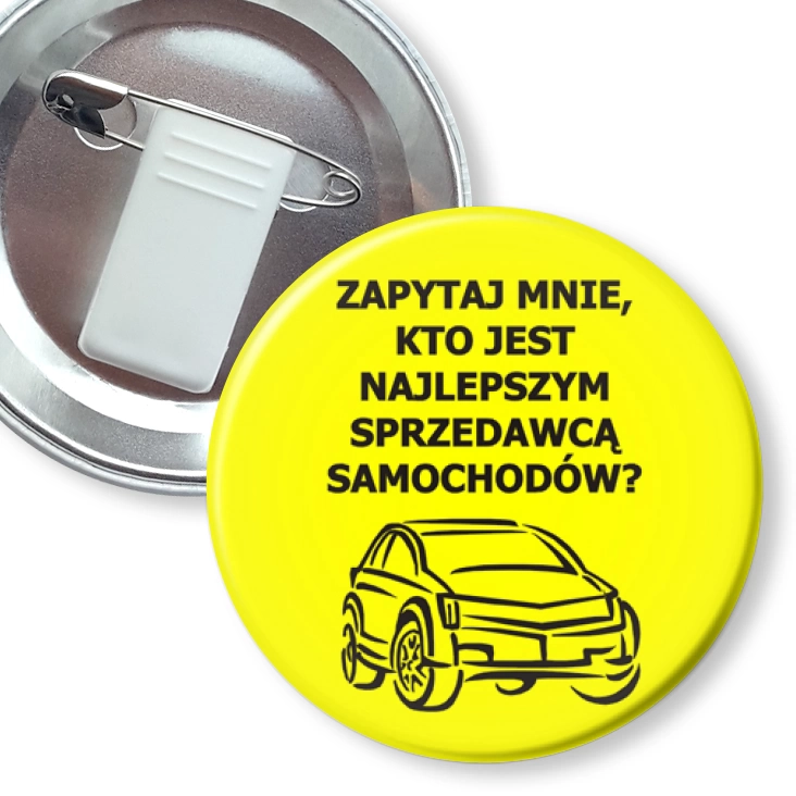 przypinka z żabką i agrafką Opel Niedbała