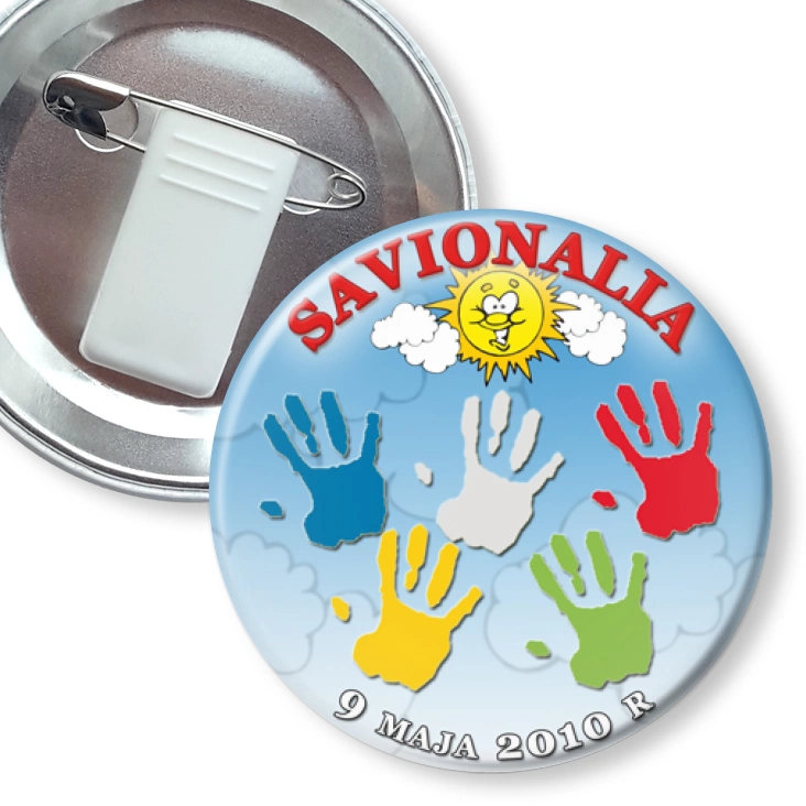 przypinka z żabką i agrafką Savionalia 2010