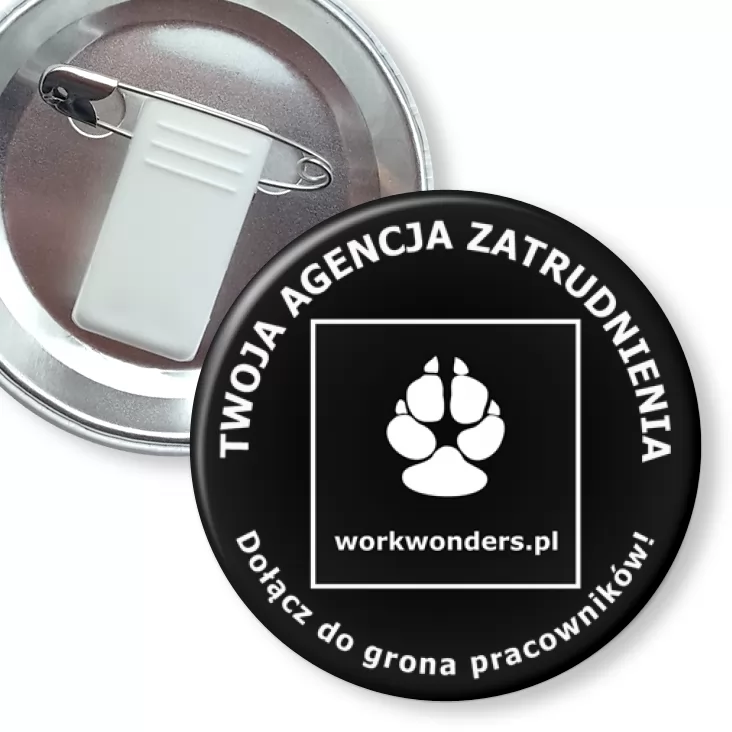 przypinka z żabką i agrafką workwonder.pl