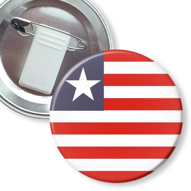 przypinka z żabką i agrafką liberia