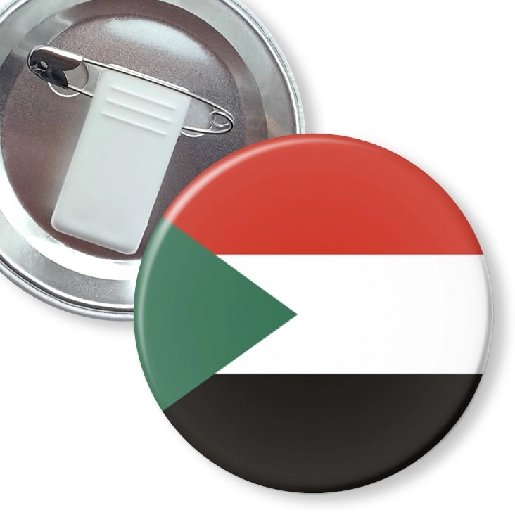 przypinka z żabką i agrafką sudan