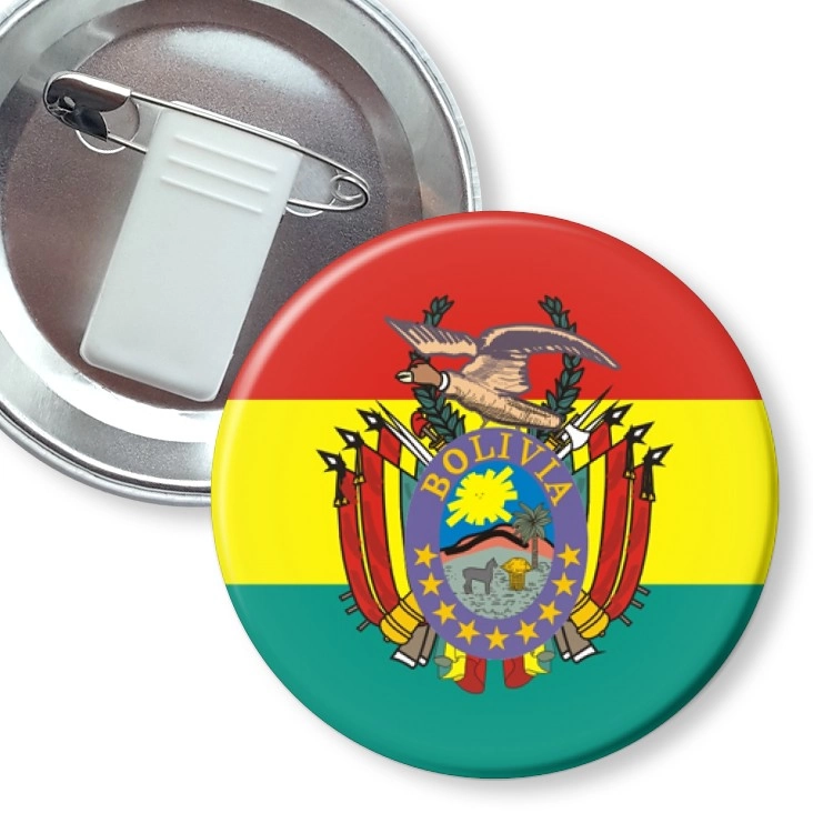 przypinka z żabką i agrafką bolivia