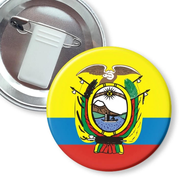 przypinka z żabką i agrafką ecuador