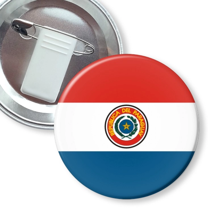 przypinka z żabką i agrafką paraguay