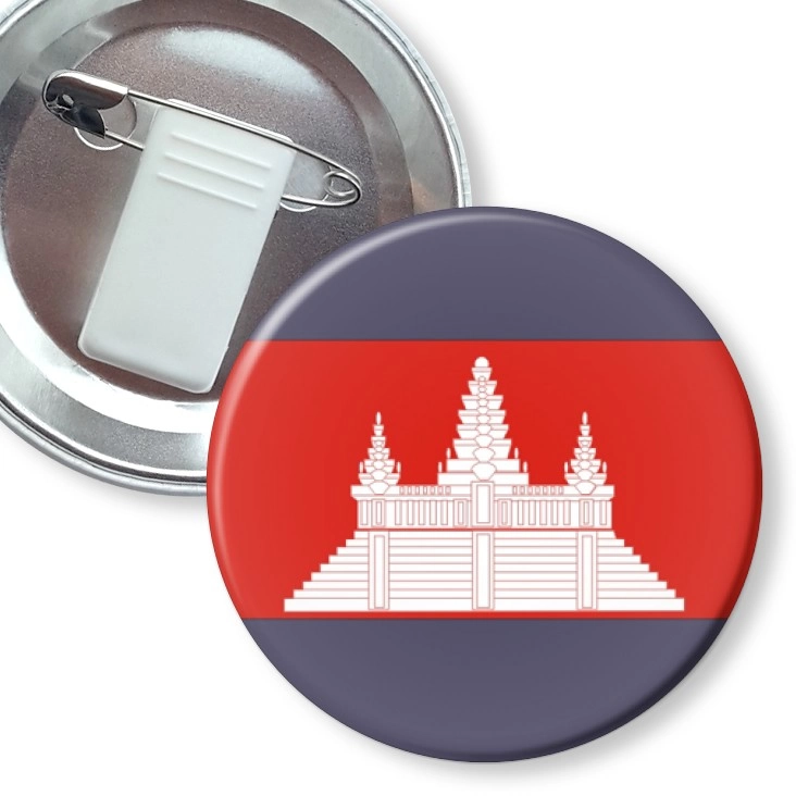 przypinka z żabką i agrafką cambodia