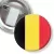 Przypinka z żabką i agrafką Flaga Belgia