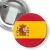 Przypinka z żabką i agrafką Flaga Hiszpania