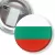 Przypinka z żabką i agrafką Flaga Bułgaria