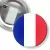 Przypinka z żabką i agrafką Flaga Francja