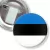 Przypinka z żabką i agrafką Flaga Estonia