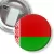 Przypinka z żabką i agrafką Flaga Białoruś