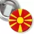 Przypinka z żabką i agrafką Flaga Macedonia