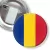 Przypinka z żabką i agrafką Flaga Rumunia