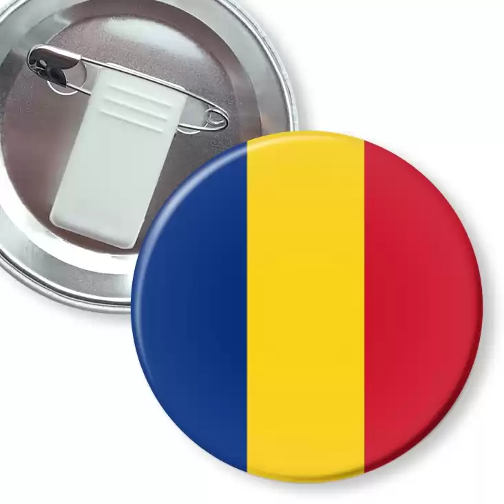 przypinka z żabką i agrafką Flaga Rumunia
