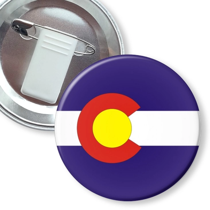 przypinka z żabką i agrafką colorado