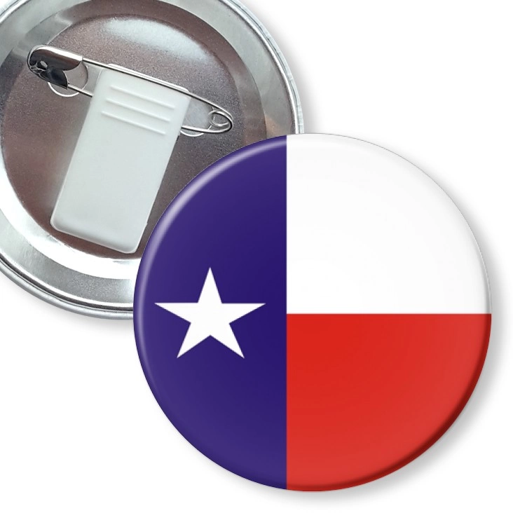 przypinka z żabką i agrafką texas