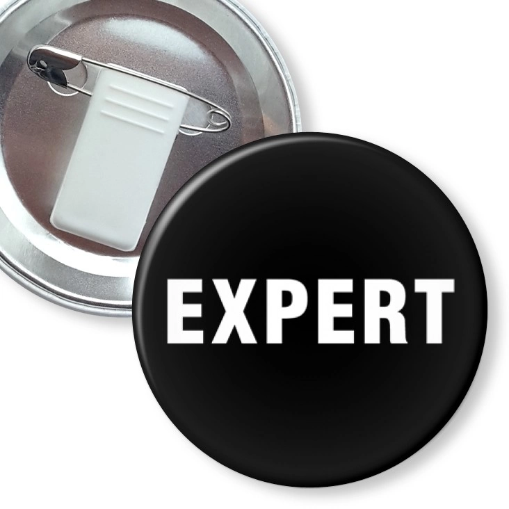 przypinka z żabką i agrafką Expert