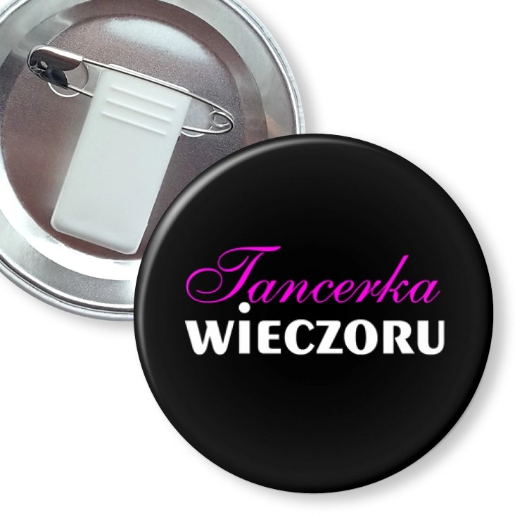 przypinka z żabką i agrafką Tancerka wieczoru