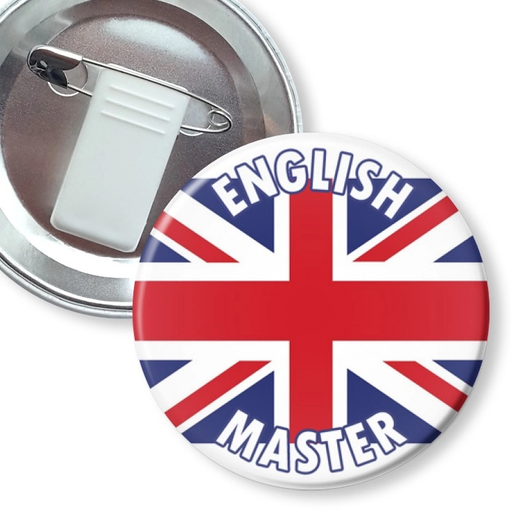 przypinka z żabką i agrafką English Master