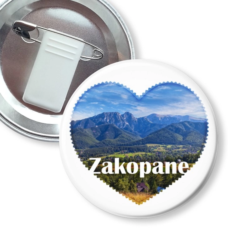 przypinka z żabką i agrafką Zakopane
