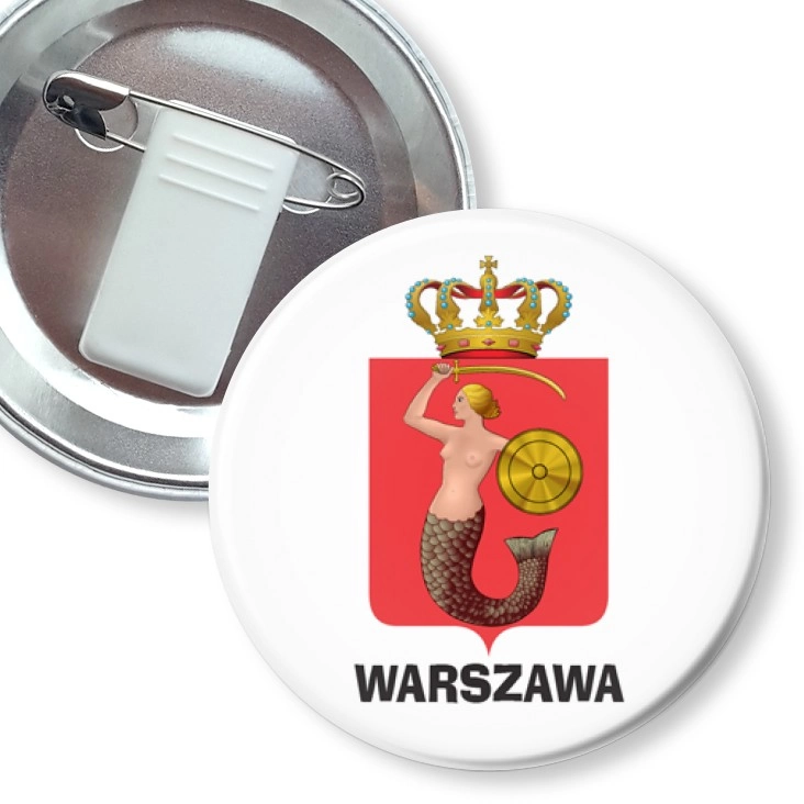 przypinka z żabką i agrafką Warszawa