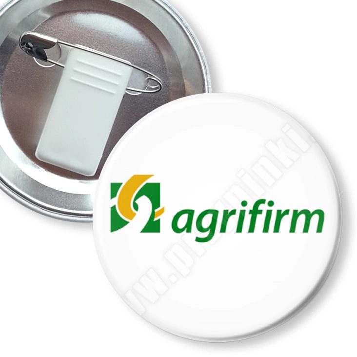 przypinka z żabką i agrafką Agrifirm