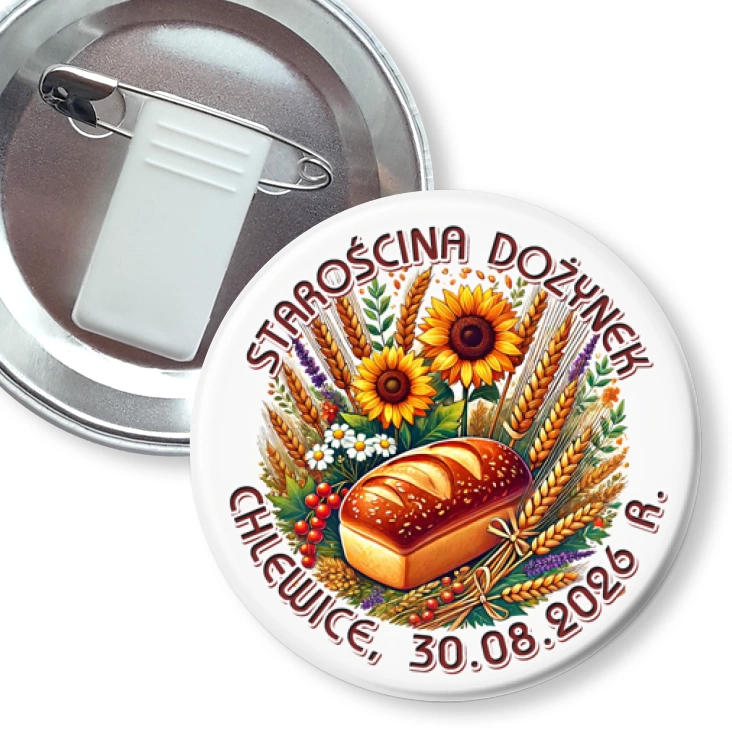 przypinka z żabką i agrafką Starościna Chlewice 2026
