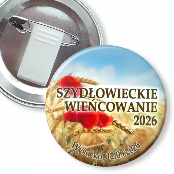 przypinka z żabką i agrafką Szydłowieckie Wieńcowanie 2026