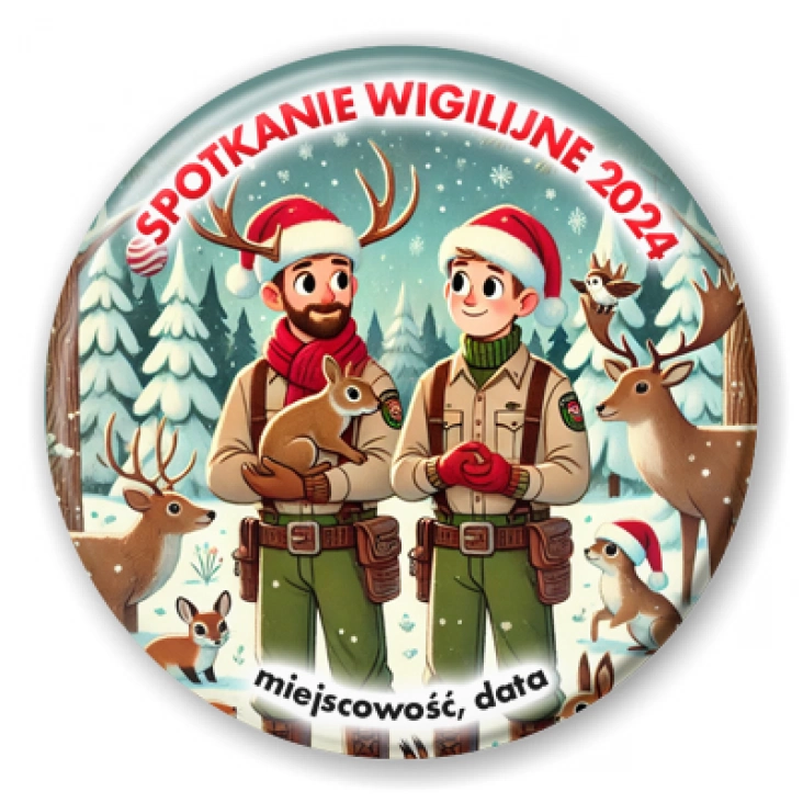 przypinka Wigilia leśniczych
