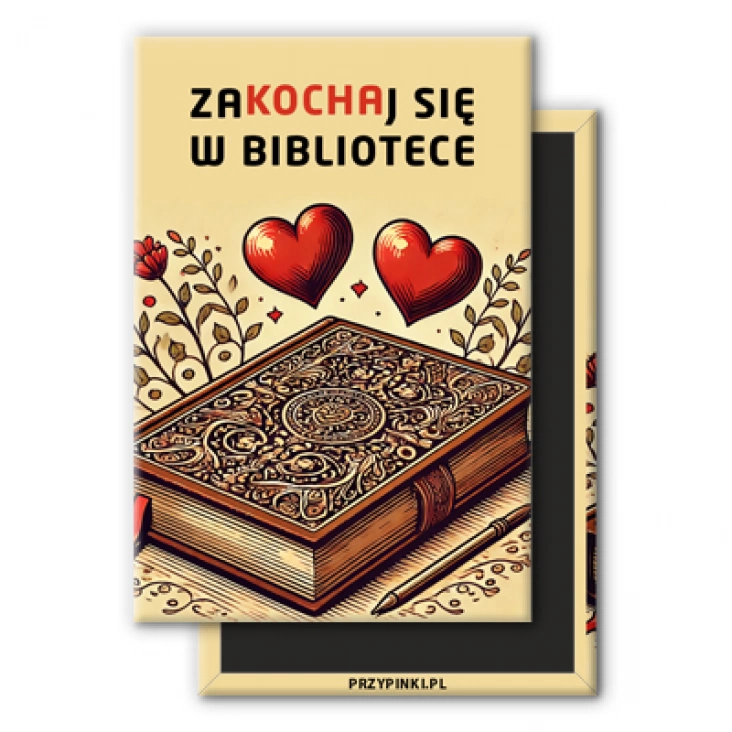 magnes 78x53mmZakochaj się w bibliotece