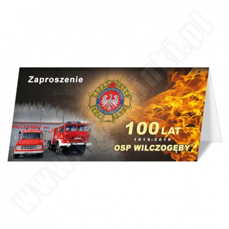 zaproszenie 100 lat OSP Wilczogęby